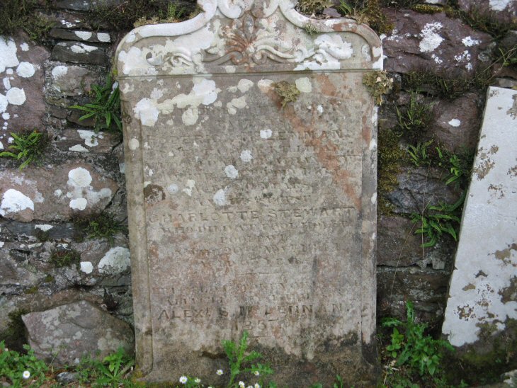 Photo of headstones/Roderick McLennan d1853 hdstn Gairloch Old